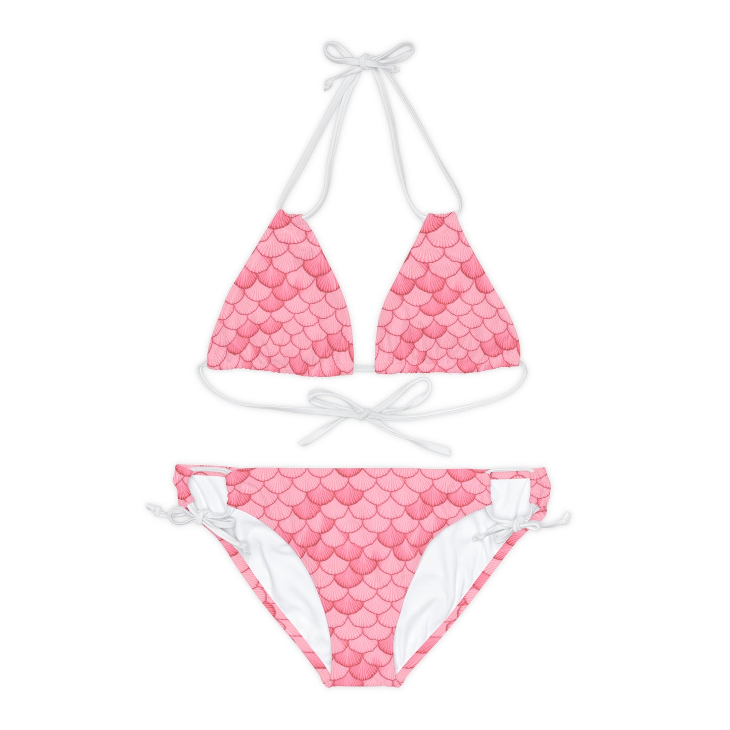 Mystical Mermaid Seashell Bikini - Dive into the Magic of the Ocean Strappy Bikini Set, Beach Pool Ocean Beachwear in Style, Trendy Design, Swimwear Swimsuit
