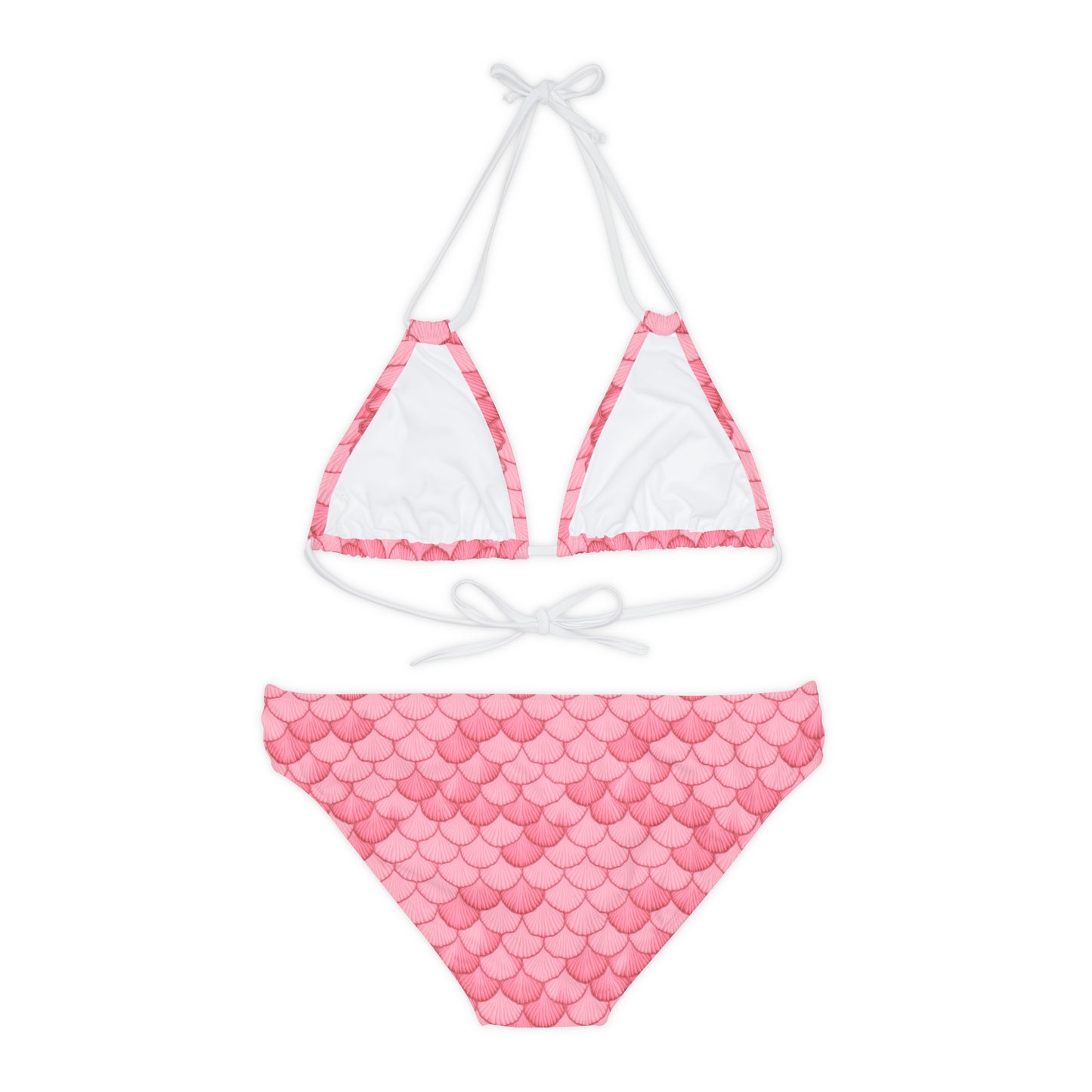 Mystical Mermaid Seashell Bikini - Dive into the Magic of the Ocean Strappy Bikini Set, Beach Pool Ocean Beachwear in Style, Trendy Design, Swimwear Swimsuit