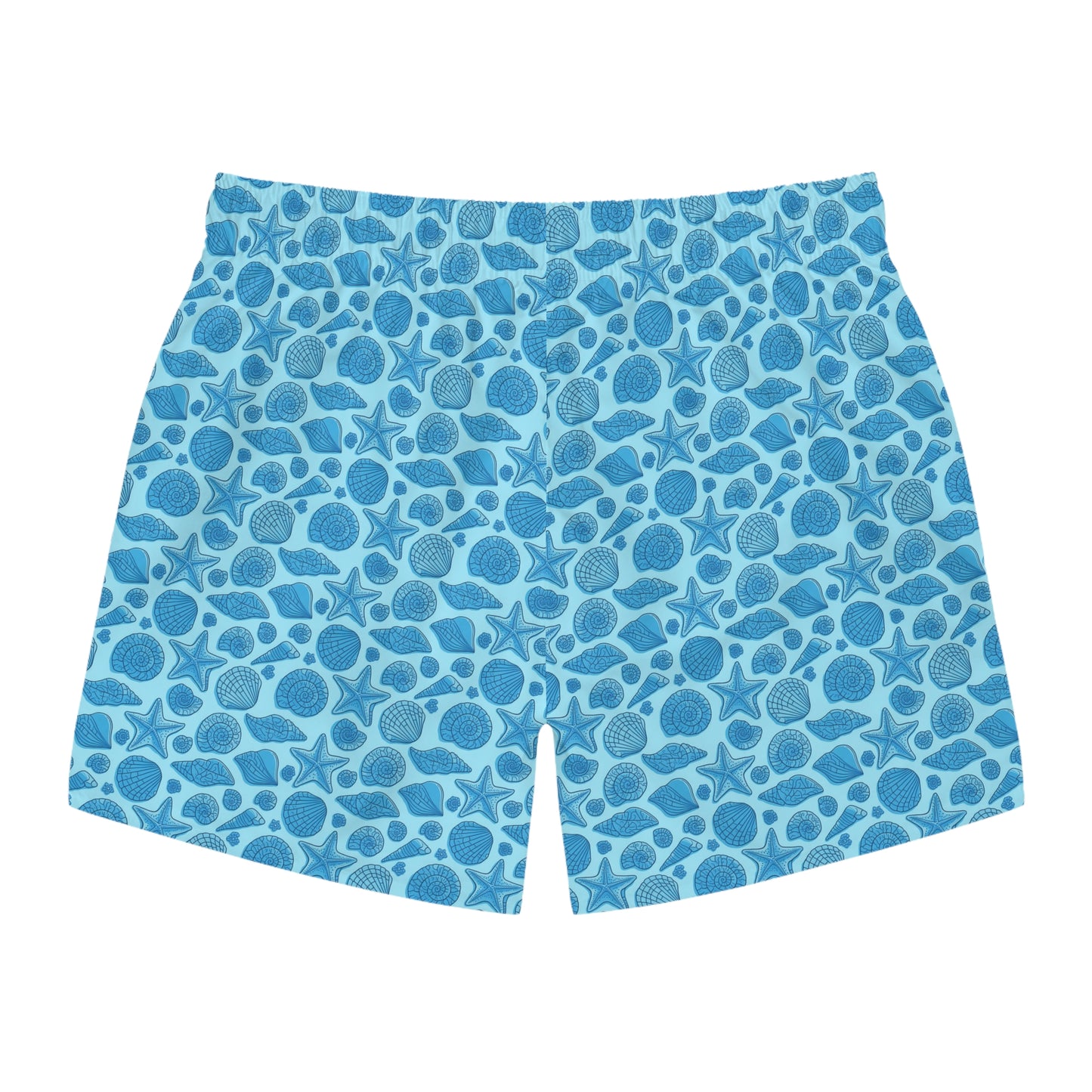 Mens Merman Swim Trunks, Starfish and Seashell Splendor, Inspired by Ariel and King Triton, Embrace the Little Mermaids Charm, Swimwear