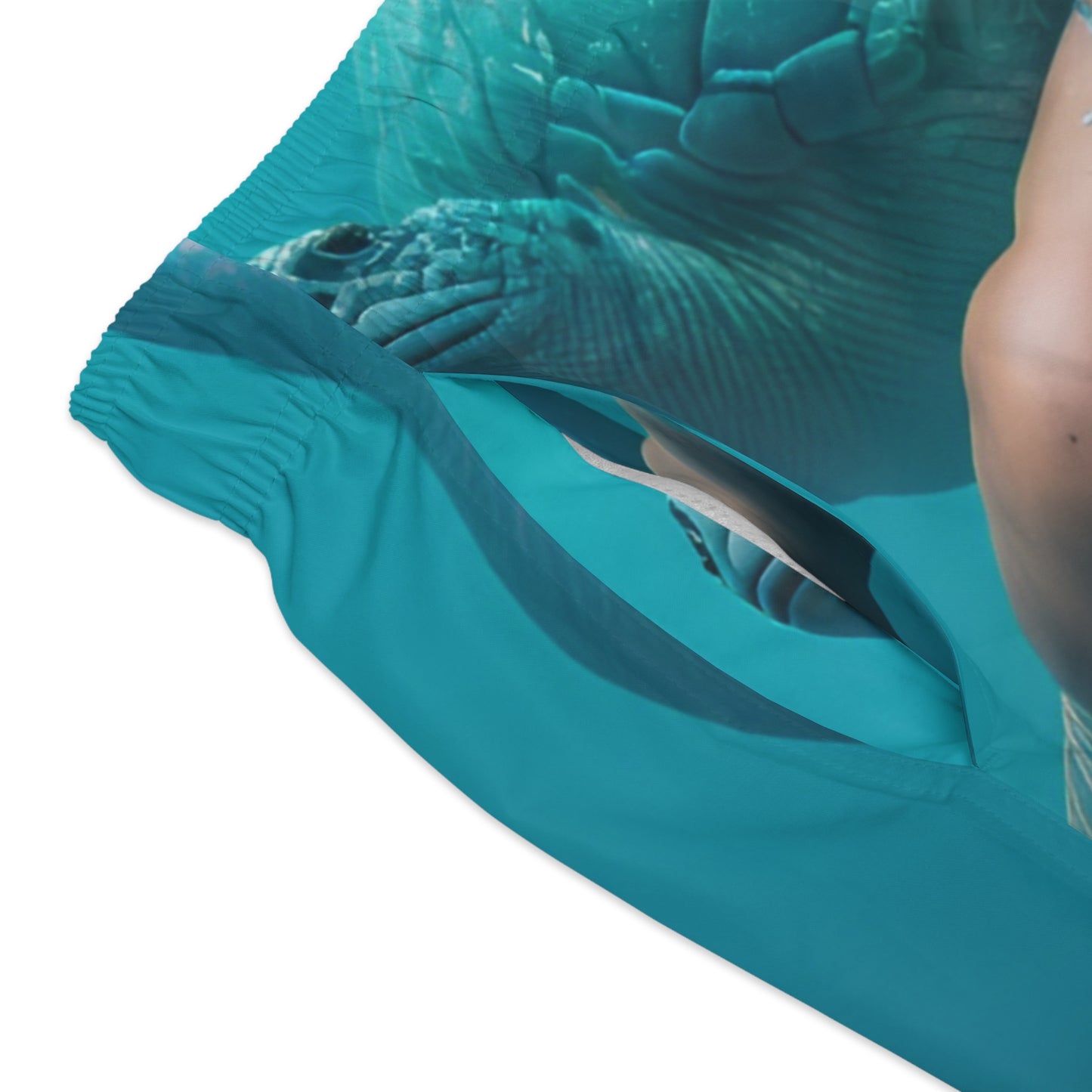 Men's Merman Swim Trunks, Mermaid Swimming Graphic, Inspired by the Little Mermaid & King Triton, Bold, Stylish Beach/Pool Swimwear Shorts