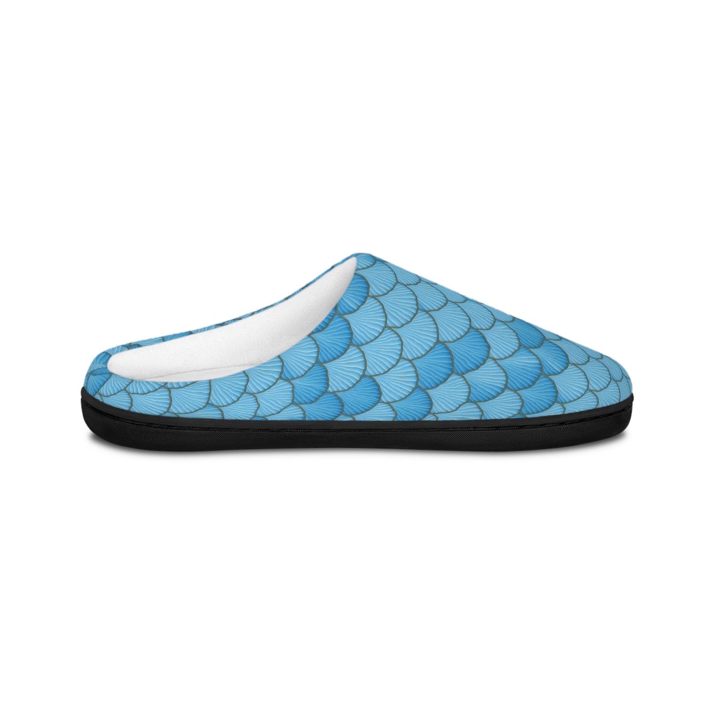 Ocean Serenade Women's Indoor Slippers | Blue Mermaid Seashell Design | Dive into Comfort and Style!