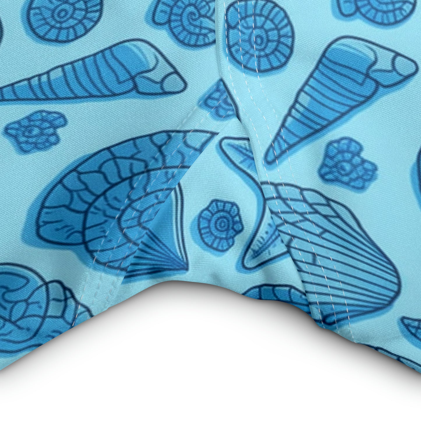 Blue Starfish Seashell Mermaid Yoga Capri Leggings - Personalized Workout and Casual Wear, Ocean Beach Lover, Gym, Workout, Home, Lounge,