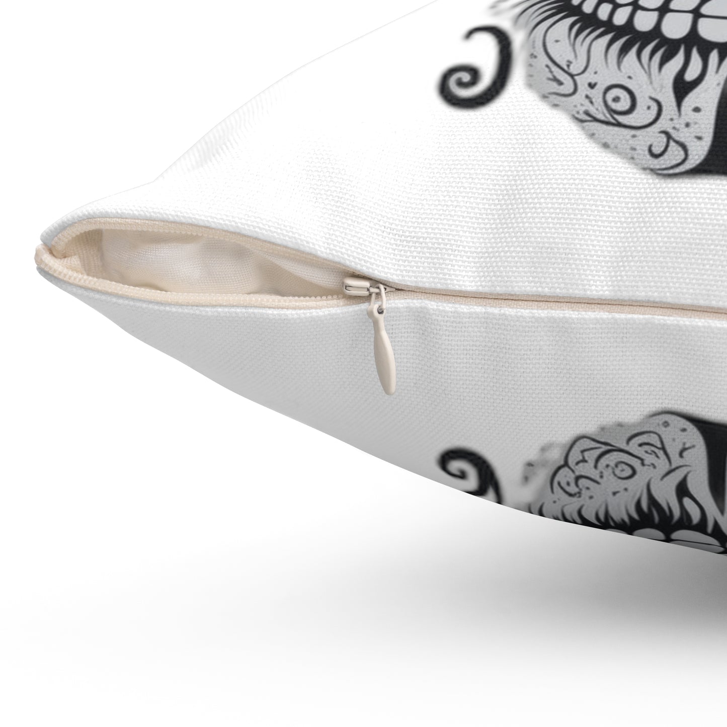 Celebrate the Spirit of Halloween and Dia de los Muertos with Our Soft and Spooky Spun Polyester Square Pillow, Gift idea Great home Decor