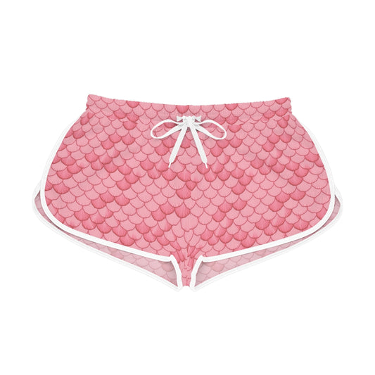 Magical Pink Seashell Mermaid Women's Shorts - Dive into Oceanic Enchantment! Relaxed Fit