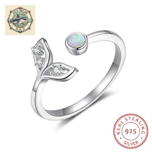 Sterling Silver Mermaid Tail Ring - Resizable to fit most! Ariel Inspired