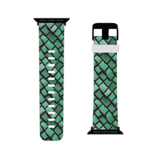Apple Watch Band - Green Dragon Scales: Mermaid and Ocean Inspired Magic