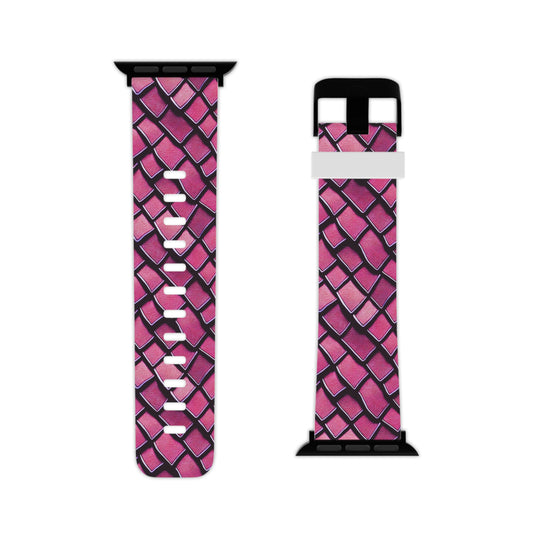 Apple Watch Band - Pink Dragon Scales: Mermaid and Ocean Inspired Magic Replacement Watch Band