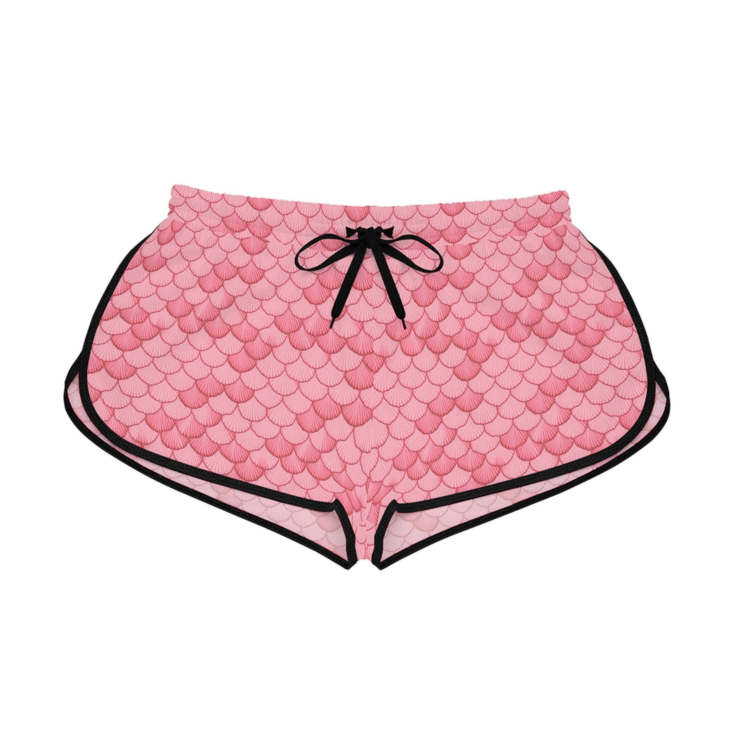 Magical Pink Seashell Mermaid Women's Shorts - Dive into Oceanic Enchantment! Relaxed Fit