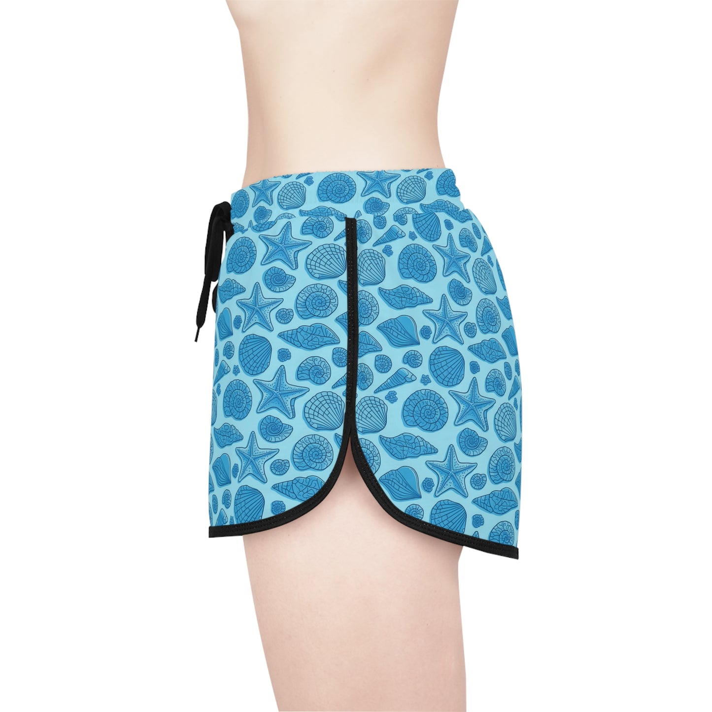 Blue Mermaid Seashell Women's relaxed fit Shorts - Ocean Inspired Design