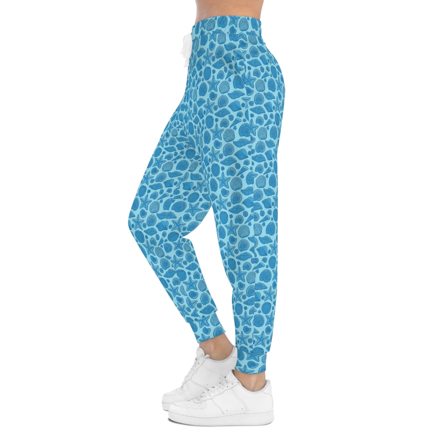 Blue Mermaid Starfish Seashell Collection - Dive into Ocean-inspired Beauty! Athletic Joggers, Sweatpants Athleticwear